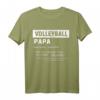 Bester Volleyball Papa Vater Definition T-Shirt – Cooles Geschenk zum Vatertag, Geburtstag & Weihnachten für Volleyball-Experten