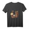 Lustiges Faultier Volleyball T-Shirt - Beachvolleyball Geschenk für Damen, Herren und Teams