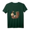 Lustiges Faultier Volleyball T-Shirt - Beachvolleyball Geschenk für Damen, Herren und Teams