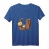 Lustiges Faultier Volleyball T-Shirt - Beachvolleyball Geschenk für Damen, Herren und Teams