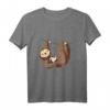 Lustiges Faultier Volleyball T-Shirt - Beachvolleyball Geschenk für Damen, Herren und Teams