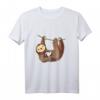 Lustiges Faultier Volleyball T-Shirt - Beachvolleyball Geschenk für Damen, Herren und Teams