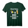 Lustiges Volleyball und Bier T-Shirt für Spieler, Teammitglieder & Freunde – Perfektes Geschenk für Volleyballfans und -spieler
