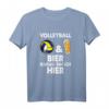 Lustiges Volleyball und Bier T-Shirt für Spieler, Teammitglieder & Freunde – Perfektes Geschenk für Volleyballfans und -spieler