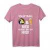 Lustiges Volleyball und Bier T-Shirt für Spieler, Teammitglieder & Freunde – Perfektes Geschenk für Volleyballfans und -spieler