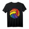 Volleyball Ball Gay Pride LGBT Rainbow Flag T-Shirt – Unterstütze die LGBTQ+ Community bei Pride-Paraden und Sportevents