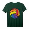 Volleyball Ball Gay Pride LGBT Rainbow Flag T-Shirt – Unterstütze die LGBTQ+ Community bei Pride-Paraden und Sportevents