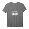 Damen Volleyball Mom T-Shirt mit V-Ausschnitt – Perfekt für Volleyball-Mütter, Supporter und Fans
