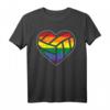 Volleyball Heart LGBTQ Rainbow Flag Gay Pride Ally T-Shirt – Support & Celebrate LGBTQ Community