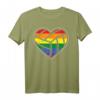 Volleyball Heart LGBTQ Rainbow Flag Gay Pride Ally T-Shirt – Support & Celebrate LGBTQ Community