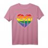 Volleyball Heart LGBTQ Rainbow Flag Gay Pride Ally T-Shirt – Support & Celebrate LGBTQ Community
