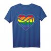 Volleyball Heart LGBTQ Rainbow Flag Gay Pride Ally T-Shirt – Support & Celebrate LGBTQ Community
