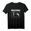Damen Volleyball T-Shirt mit Spruch - Lustiges Geschenk für Volleyballerinnen, Trainerinnen & Teams