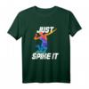 Just Spike It! Watercolor Volleyball Player T-Shirt – Perfektes Geschenk für Volleyballfans, Spieler & Beach Volleyball Enthusiasten
