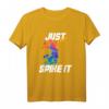 Just Spike It! Watercolor Volleyball Player T-Shirt – Perfektes Geschenk für Volleyballfans, Spieler & Beach Volleyball Enthusiasten