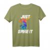 Just Spike It! Watercolor Volleyball Player T-Shirt – Perfektes Geschenk für Volleyballfans, Spieler & Beach Volleyball Enthusiasten