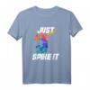 Just Spike It! Watercolor Volleyball Player T-Shirt – Perfektes Geschenk für Volleyballfans, Spieler & Beach Volleyball Enthusiasten