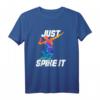 Just Spike It! Watercolor Volleyball Player T-Shirt – Perfektes Geschenk für Volleyballfans, Spieler & Beach Volleyball Enthusiasten