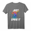 Just Spike It! Watercolor Volleyball Player T-Shirt – Perfektes Geschenk für Volleyballfans, Spieler & Beach Volleyball Enthusiasten