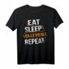 Eat Sleep Volleyball Repeat T-Shirt für Volleyballspieler & Trainer – Perfektes Geschenk für Teammitglieder und Sportbegeisterte