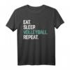 Eat Sleep Volleyball Repeat T-Shirt for Girls and Women - Perfect Gift for Holidays, Birthdays, and Special Occasions