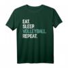 Eat Sleep Volleyball Repeat T-Shirt for Girls and Women - Perfect Gift for Holidays, Birthdays, and Special Occasions