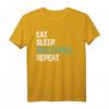 Eat Sleep Volleyball Repeat T-Shirt for Girls and Women - Perfect Gift for Holidays, Birthdays, and Special Occasions