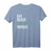 Eat Sleep Volleyball Repeat T-Shirt for Girls and Women - Perfect Gift for Holidays, Birthdays, and Special Occasions