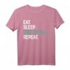Eat Sleep Volleyball Repeat T-Shirt for Girls and Women - Perfect Gift for Holidays, Birthdays, and Special Occasions