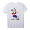 Kroatien Volleyball T-Shirt mit Husky Dabbing - Lustiges Fan-Shirt mit kroatischer Flagge für Volleyballfans, Spieler & Coaches