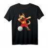 Dabbing German Shepherd Volleyball T-Shirt für Mazedonische Fans - Lustiges Sportoutfit für Volleyballspieler, Trainer und Turnierjubler