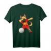Dabbing German Shepherd Volleyball T-Shirt für Mazedonische Fans - Lustiges Sportoutfit für Volleyballspieler, Trainer und Turnierjubler