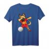 Dabbing German Shepherd Volleyball T-Shirt für Mazedonische Fans - Lustiges Sportoutfit für Volleyballspieler, Trainer und Turnierjubler