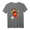 Dabbing German Shepherd Volleyball T-Shirt für Mazedonische Fans - Lustiges Sportoutfit für Volleyballspieler, Trainer und Turnierjubler