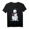 Dabbing Volleyball Snowman Christmas T-Shirt - Funny Holiday Gift for Volleyball Players, Fans & Teams