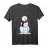 Dabbing Volleyball Snowman Christmas T-Shirt - Funny Holiday Gift for Volleyball Players, Fans & Teams