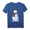Dabbing Volleyball Snowman Christmas T-Shirt - Funny Holiday Gift for Volleyball Players, Fans & Teams