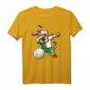 Tupfender Hund Algerien Volleyball - Algerische Flagge Sport T-Shirt für Volleyballfans, Trainer & Sportliebhaber