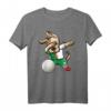 Tupfender Hund Algerien Volleyball - Algerische Flagge Sport T-Shirt für Volleyballfans, Trainer & Sportliebhaber
