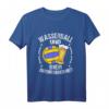Wasserball und Bier darum bin ich hier T-Shirt – Lustiges Geschenk für Wasserball-Fans, Wasserratten & Wassersportliebhaber zu Geburtstag & Weihnachten