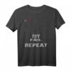 Try, Fail, Repeat Wakeboard T-Shirt – Witziges Wassersport Design für Wakeboarder, Wasserskifahrer, Lehrer & Familiengeschenk zu Weihnachten & Geburtstag