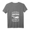 Damen & Herren Tauchen Geschenk - Scuba Diving Tauchanzug Wassersport T-Shirt mit V-Ausschnitt, lustige Unterwasser Motive & Meer Sprüche