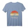 Damen Stand Up Paddling SUP T-Shirt mit V-Ausschnitt - Vintage Wassersportshirt für Hund und Wasserabenteuer