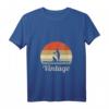 Damen Stand Up Paddling SUP T-Shirt mit V-Ausschnitt - Vintage Wassersportshirt für Hund und Wasserabenteuer