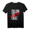 Follow the Cable Wakeboard Wassersport Wakeskate Boot T-Shirt – Vintage Retro Design, perfektes Geschenk für Wassersportfans, Papas und Opas zum Vatertag, Geburtstag und Weihnachten