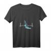 Damen Windsurfen T-Shirt mit V-Ausschnitt – Einzigartiges Design für Surfbretter Liebhaber, Wellenreiten und Wakeboard Fans