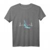 Damen Windsurfen T-Shirt mit V-Ausschnitt – Einzigartiges Design für Surfbretter Liebhaber, Wellenreiten und Wakeboard Fans