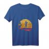 Sunset Stand Up Paddle Board T-Shirt für Frauen - Wassersport & Surferinnen Mode mit V-Ausschnitt, Vintage Sonnenuntergang Design
