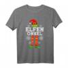 Herren Elfen Onkel Elf Partnerlook T-Shirt für Weihnachten - Lustiges Weihnachtsoutfit für Fotos & Weihnachtsfeiern
