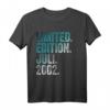 22. Geburtstag Mann - Limited Edition Juli 2002 T-Shirt, Witziges Geschenk & Deko zum 22. Geburtstag